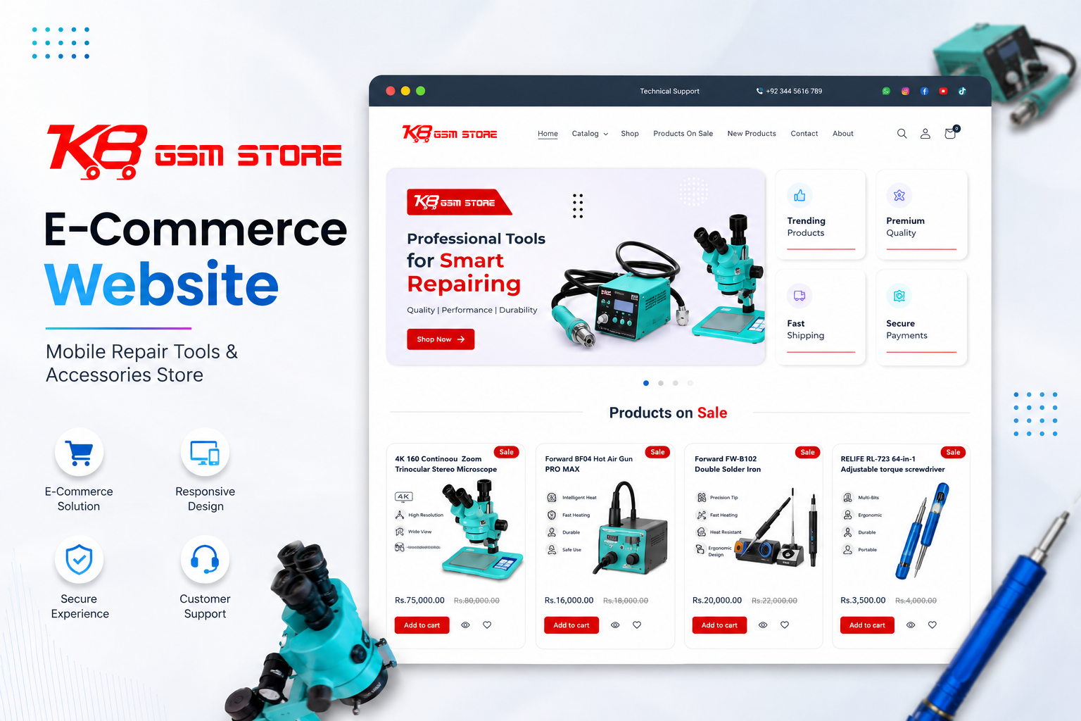 KB GSM Store: High-Velocity B2B & Retail E-Commerce