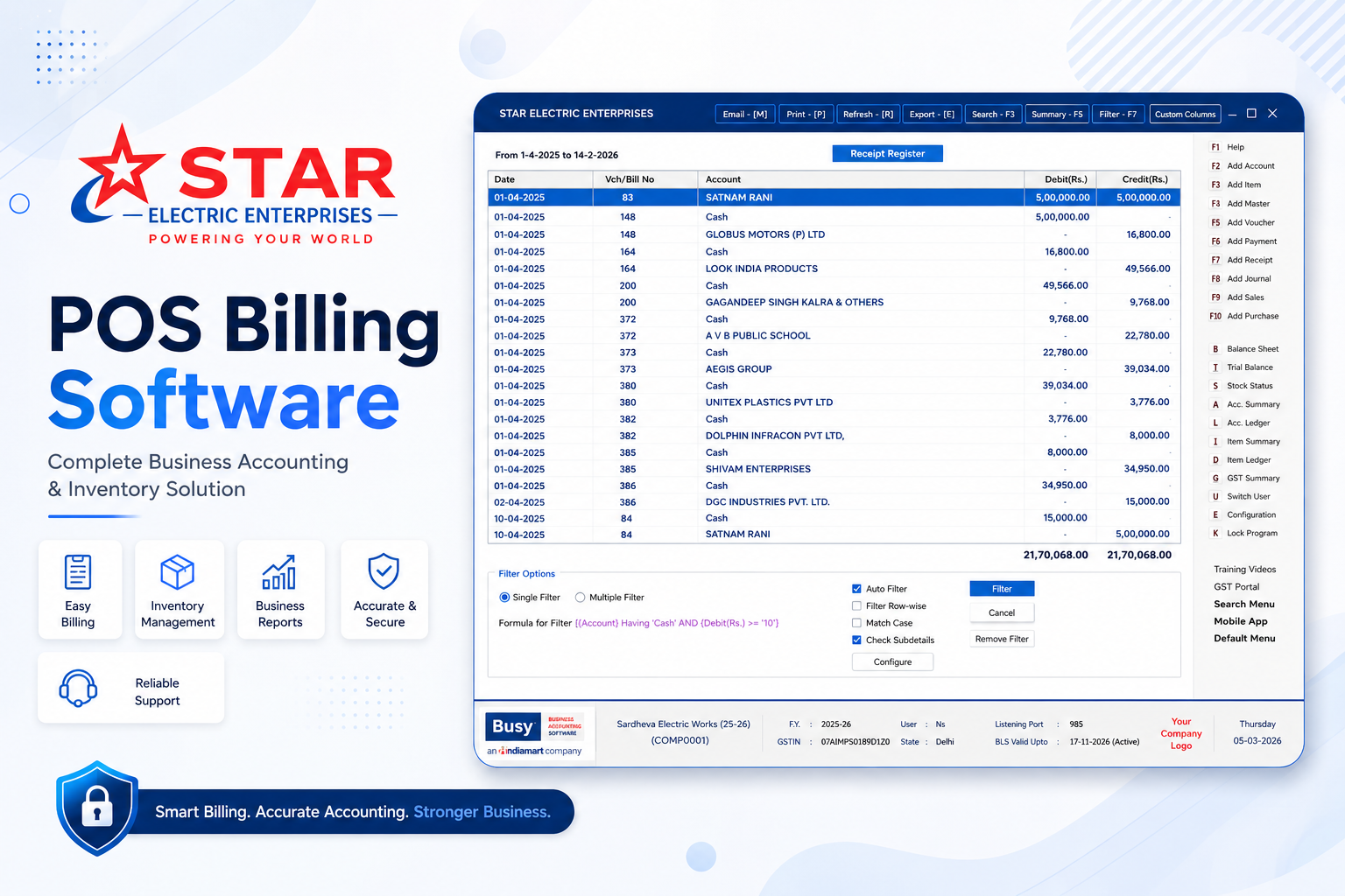 Star Electric Enterprises: Enterprise POS & Accounting Software