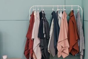Small Business Websites 54 Clothes hanging on a rail in a fashion boutique